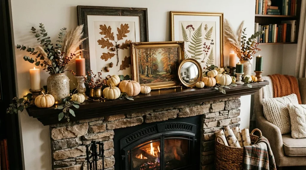 Fall Mantle Decor