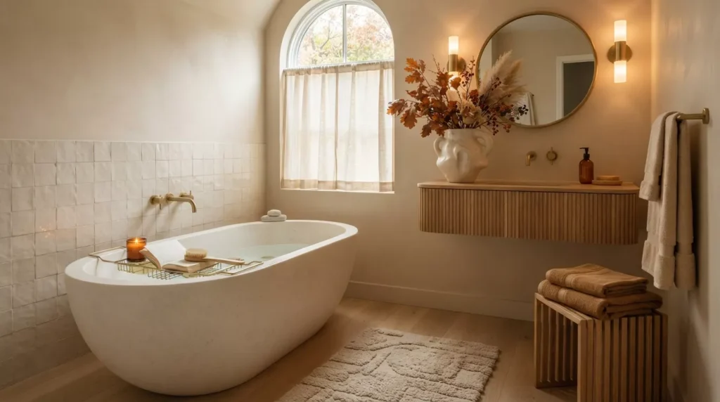 Fall Bathroom Decor