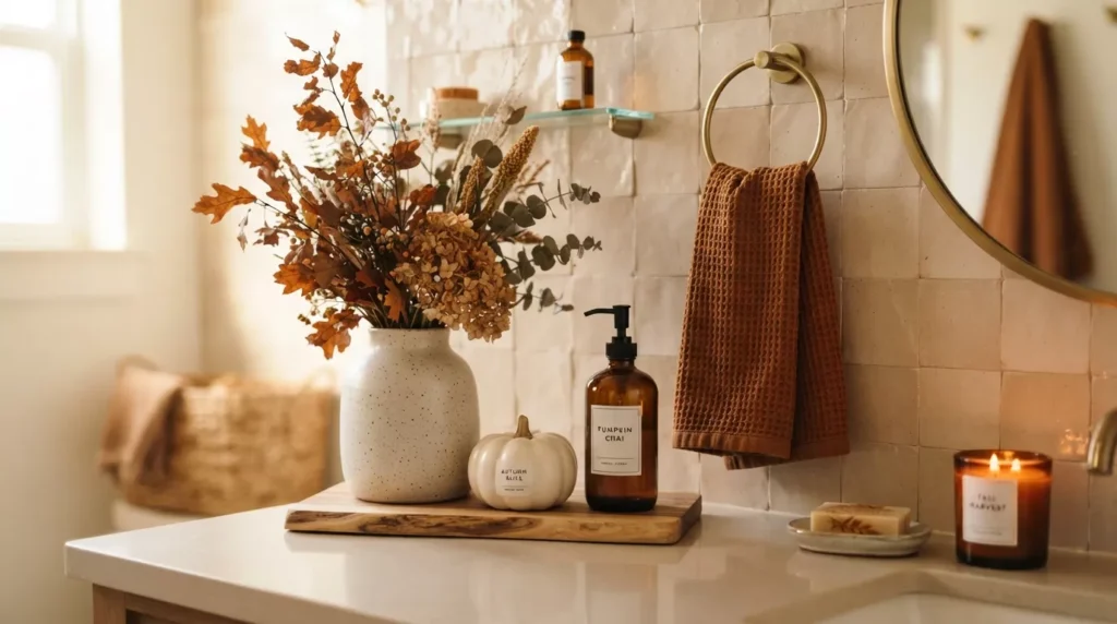 Fall Bathroom Decor