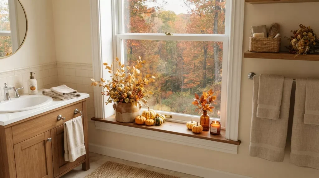 Fall Bathroom Decor
