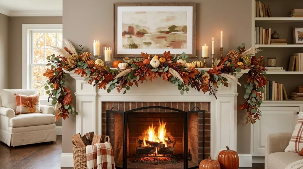 Fall Mantle Decor