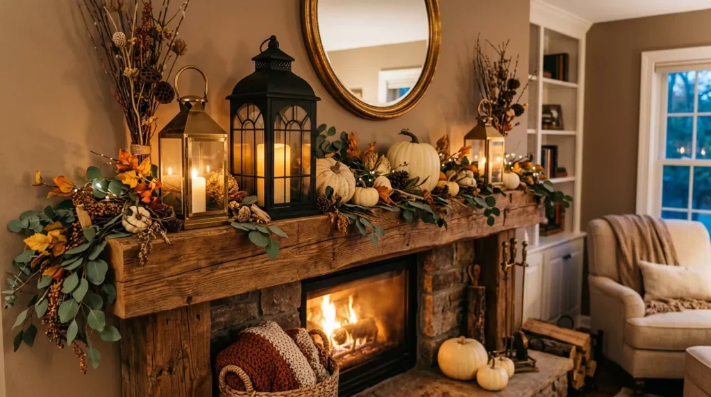 Fall Mantle Decor