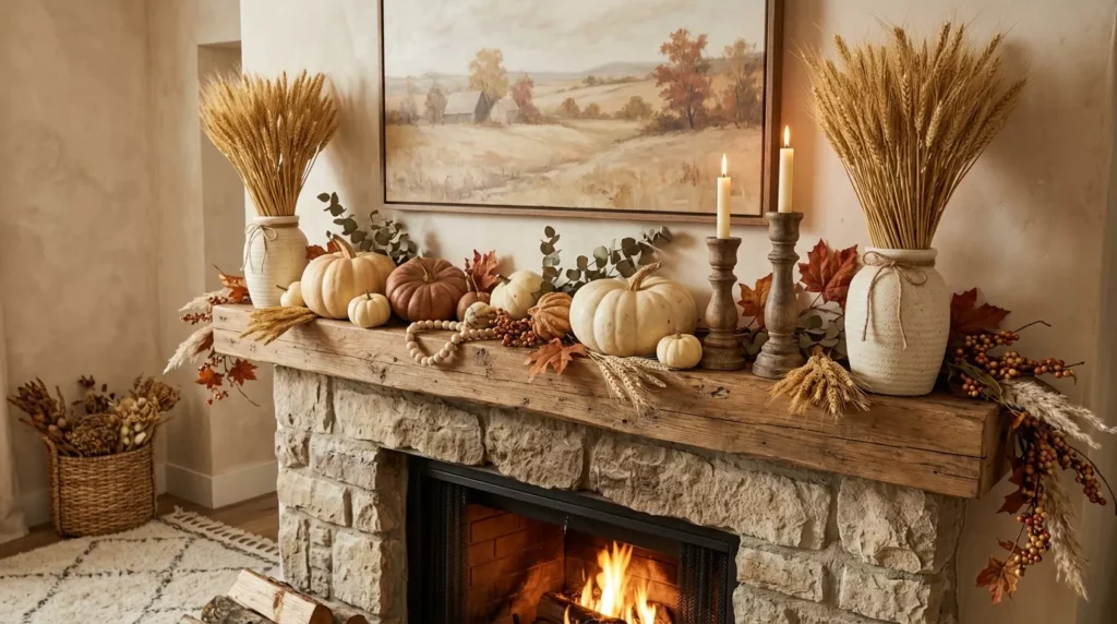 Fall Mantle Decor