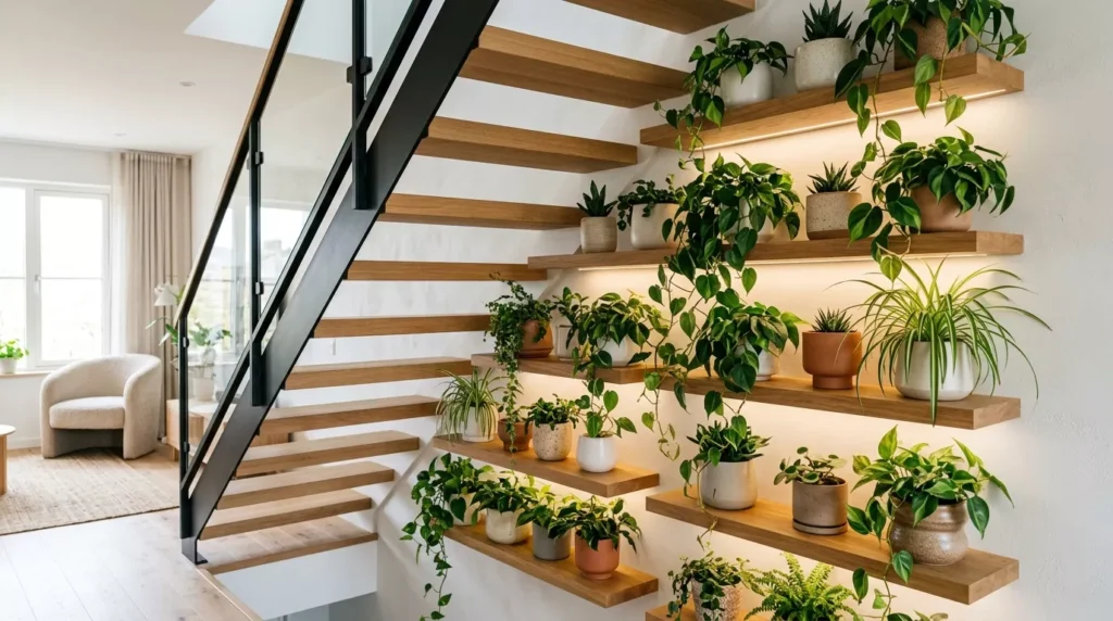 Indoor Staircase Gardens