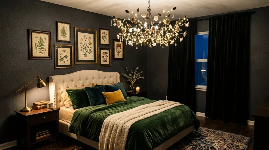 Dark Whimsical Bedroom