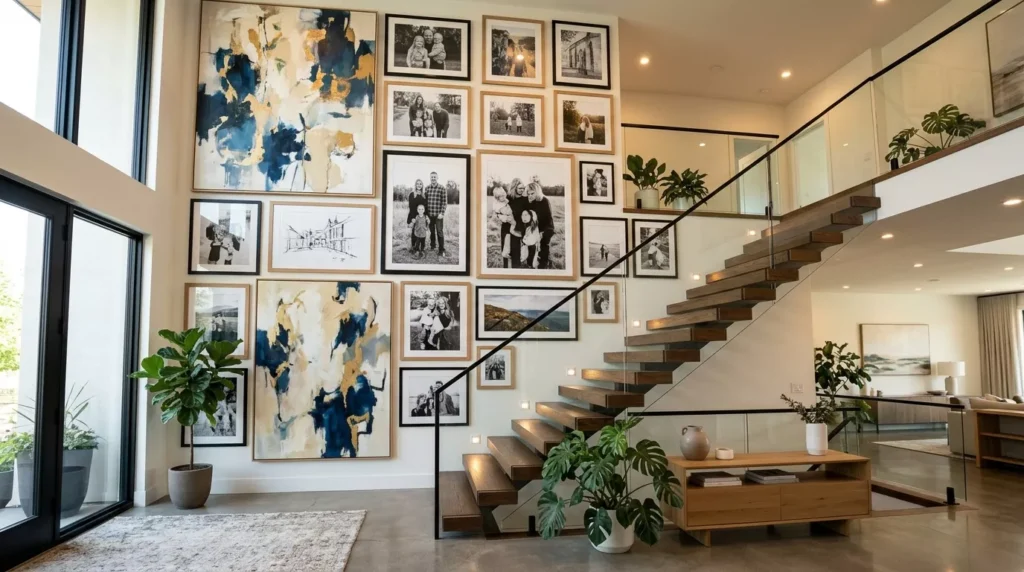 Staircase Wall and Landing Decor