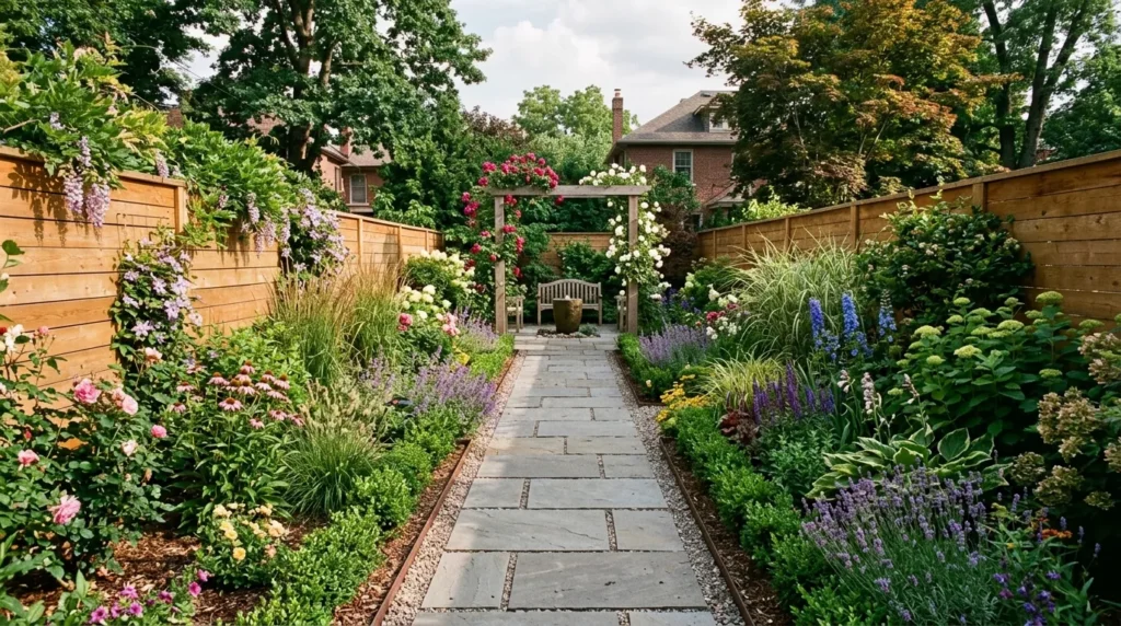 Narrow Garden Design