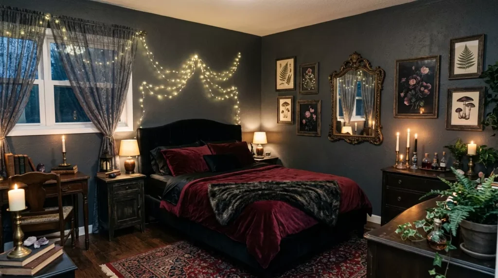 Dark Whimsical Bedroom