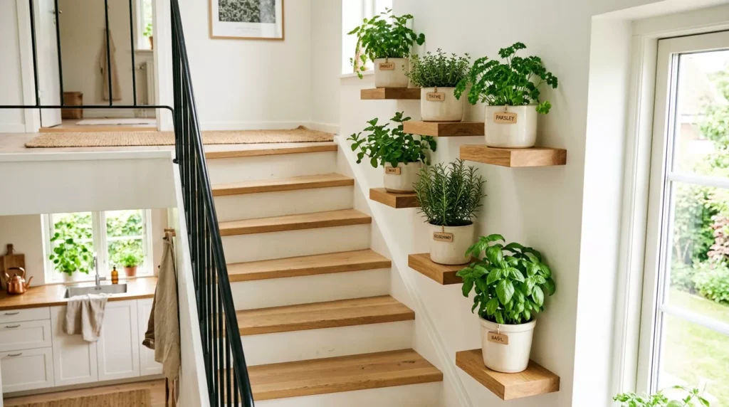 Indoor Staircase Gardens