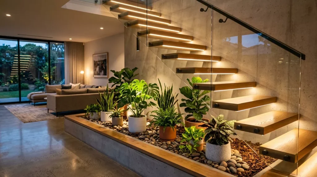 Indoor Staircase Gardens