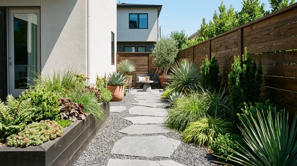 Narrow Garden Design
