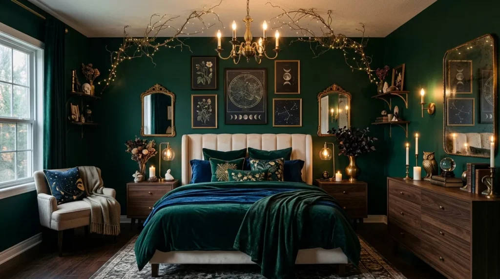 Dark Whimsical Bedroom
