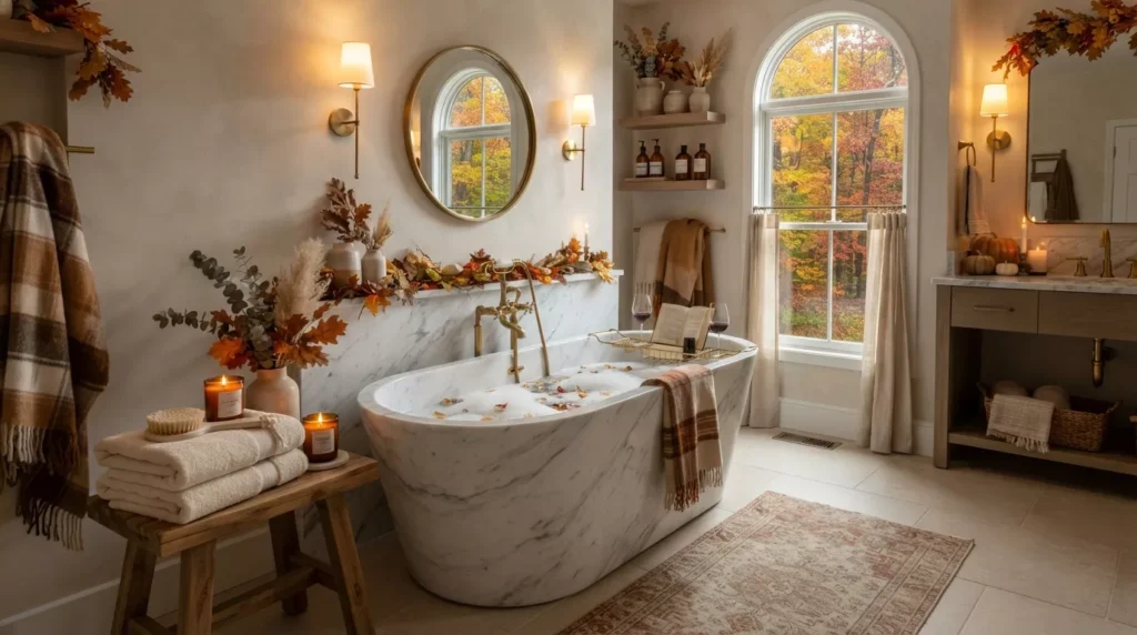 Fall Bathroom Decor