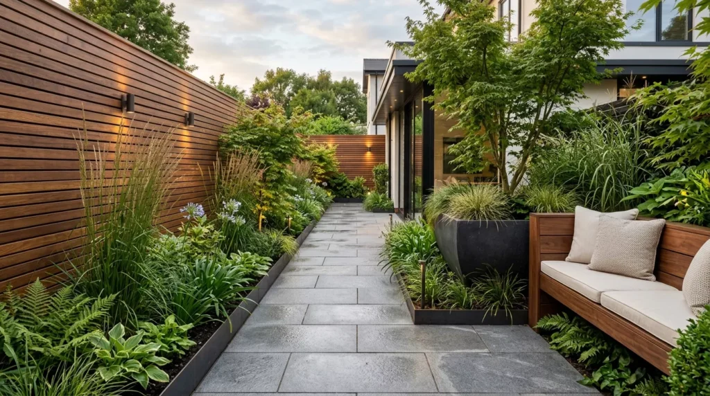 Narrow Garden Design
