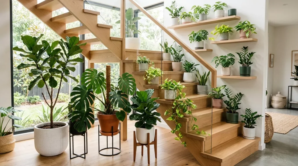Indoor Staircase Gardens