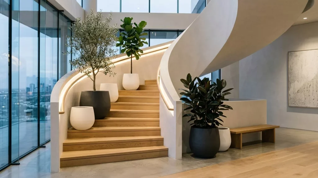 Indoor Staircase Gardens