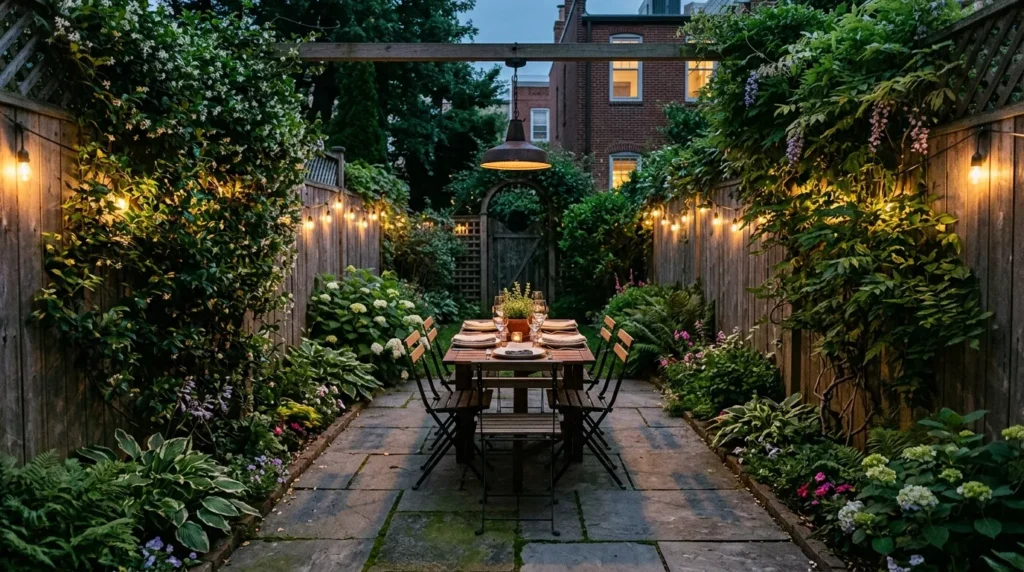 Narrow Garden Design