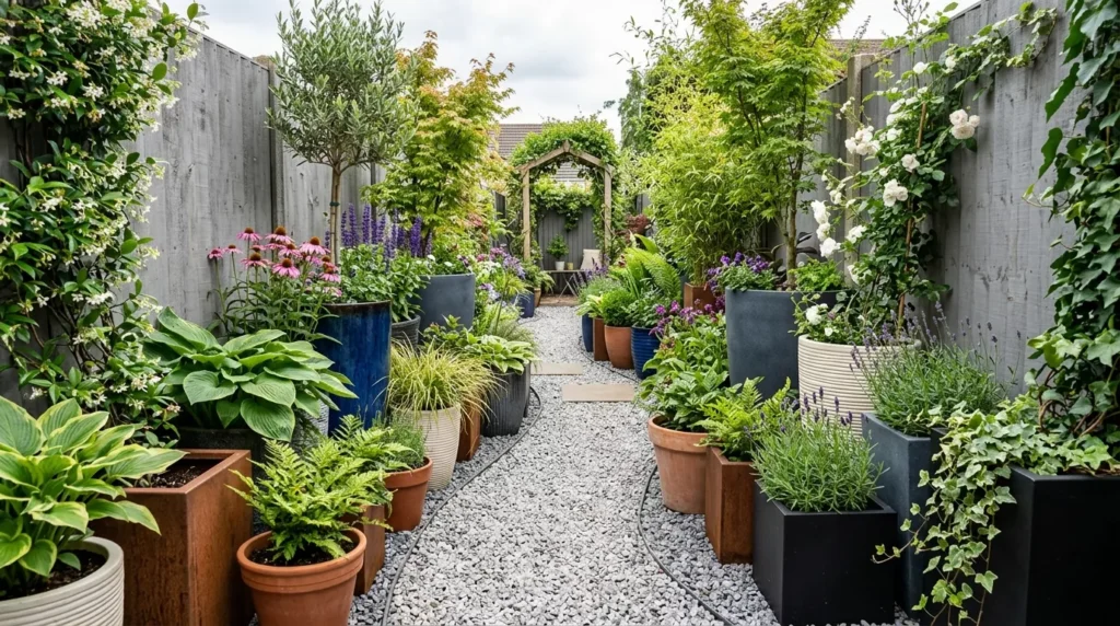 Narrow Garden Design