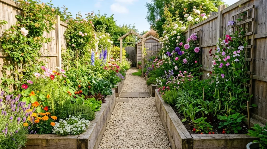 Narrow Garden Design