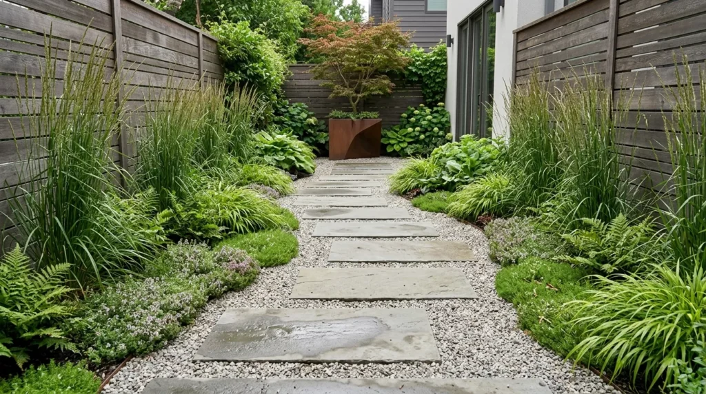 Narrow Garden Design