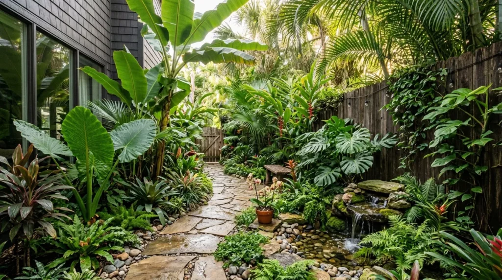 Narrow Garden Design