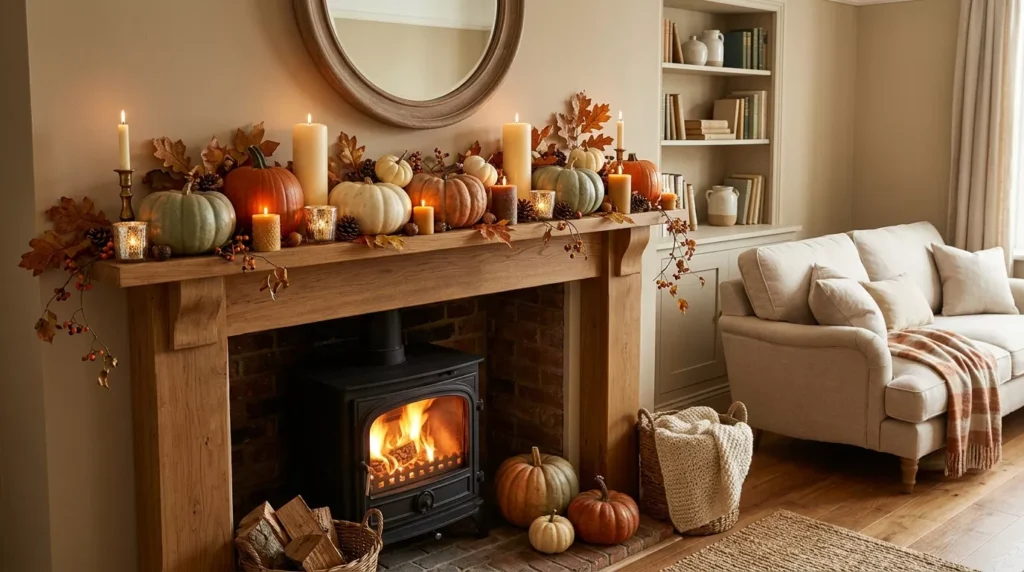 Fall Mantle Decor