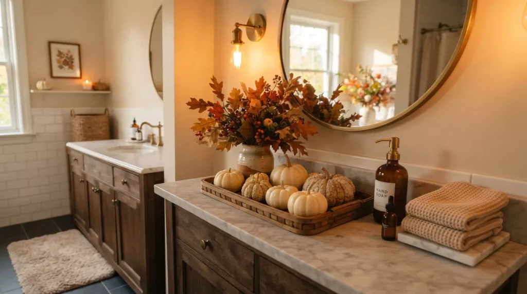 Fall Bathroom Decor