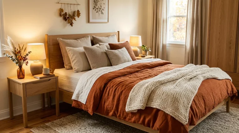 25+ Fall Bedding Ideas for a Cozy & Beautiful Autumn Bedroom