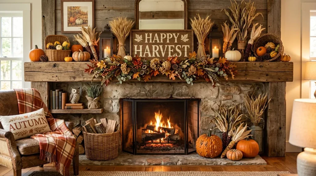 Fall Mantle Decor