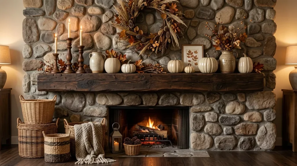 Fall Mantle Decor