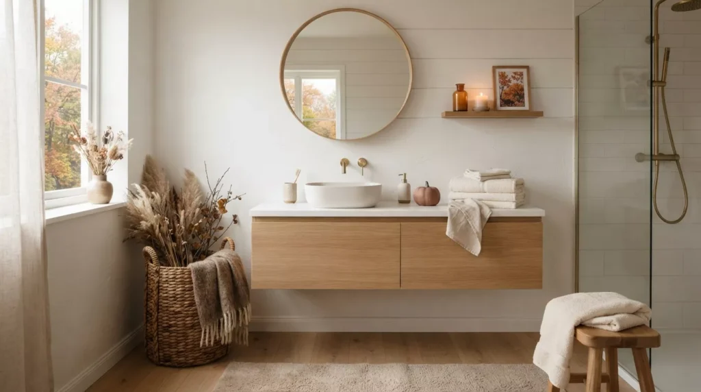 Fall Bathroom Decor