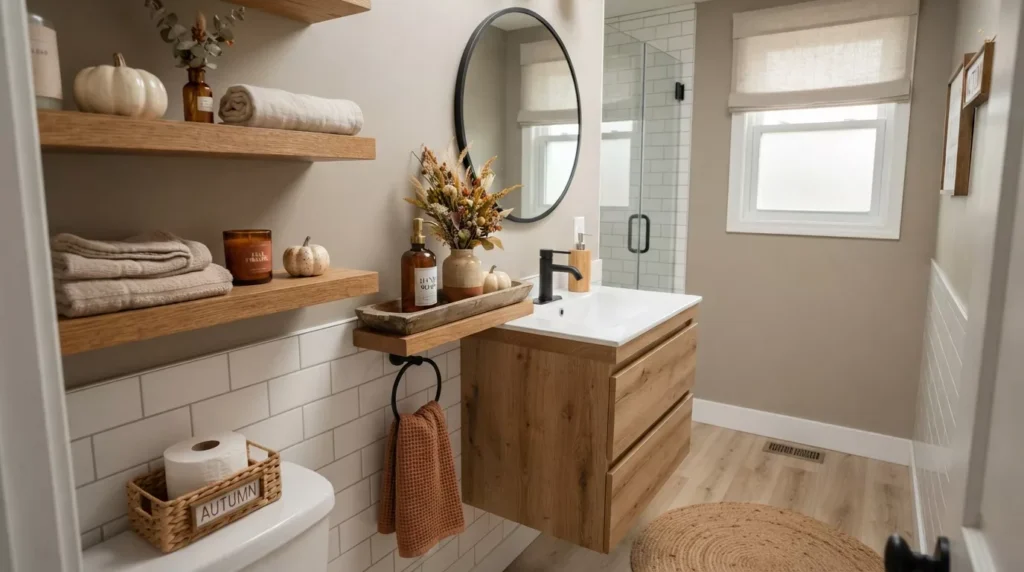 Fall Bathroom Decor