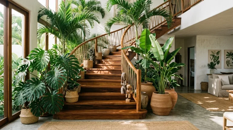 25+ Beautiful Indoor Staircase Gardens to Transform Your Home into a Lush Green Retreat