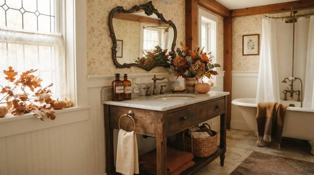 Fall Bathroom Decor