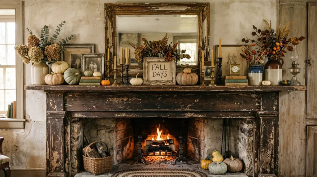 Fall Mantle Decor