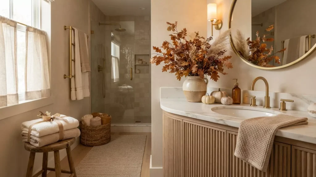 Fall Bathroom Decor