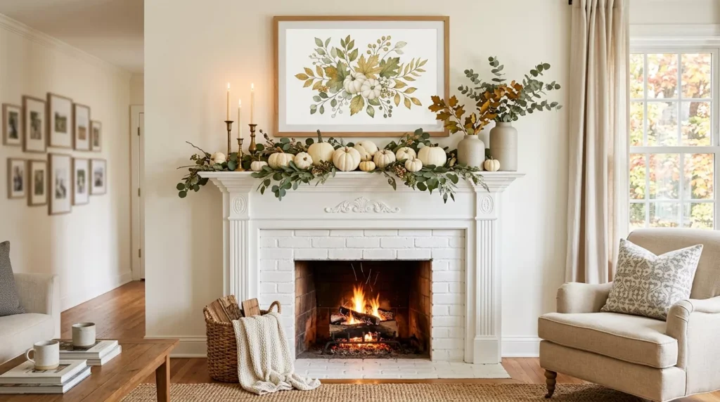 Fall Mantle Decor