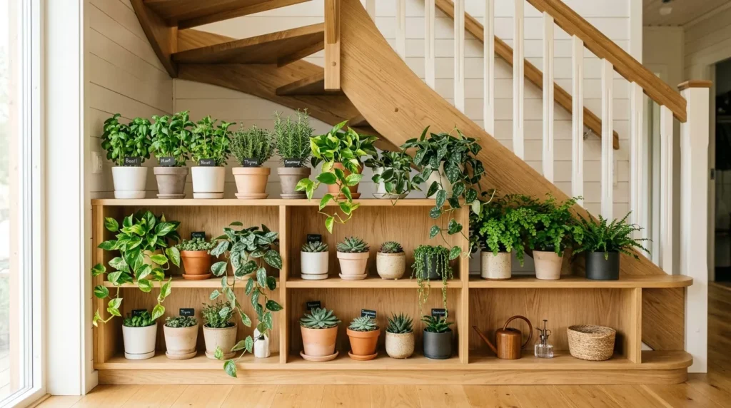 Indoor Staircase Gardens