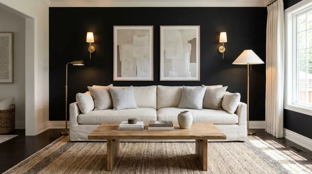 Black Accent Wall