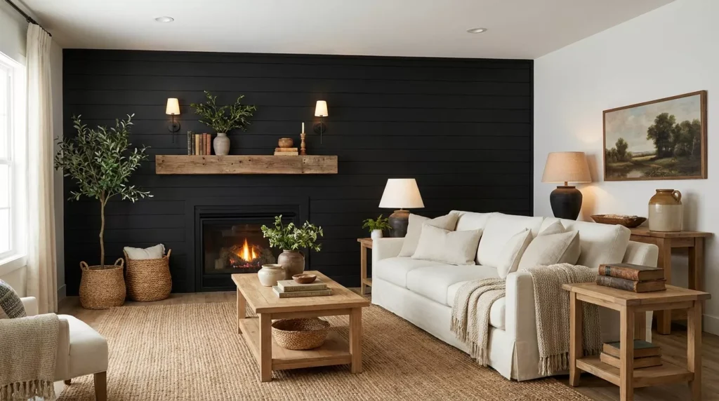 Black Accent Wall