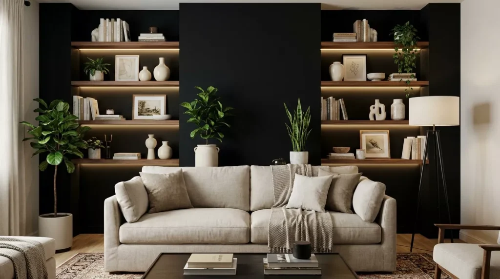 Black Accent Wall