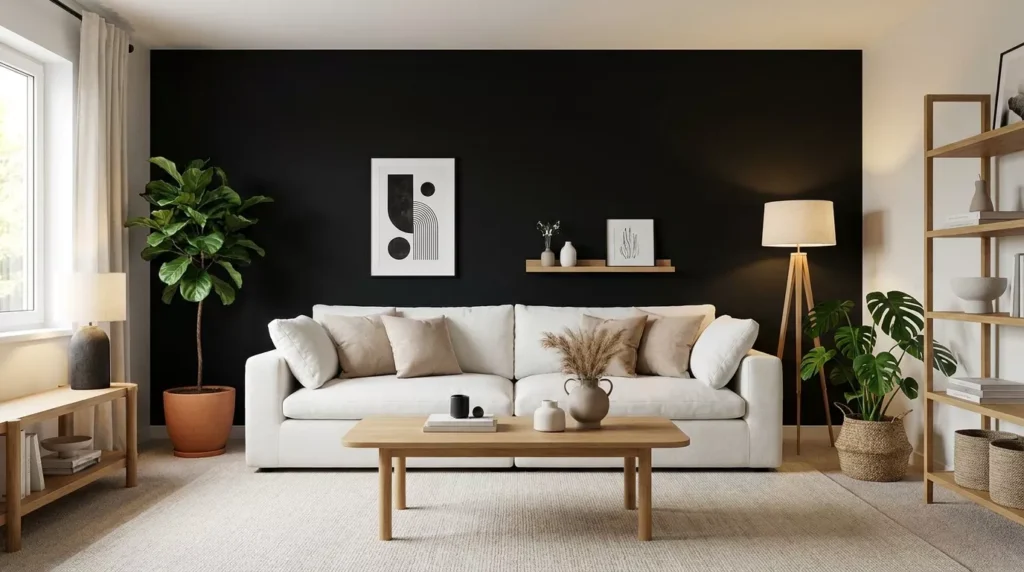 Black Accent Wall