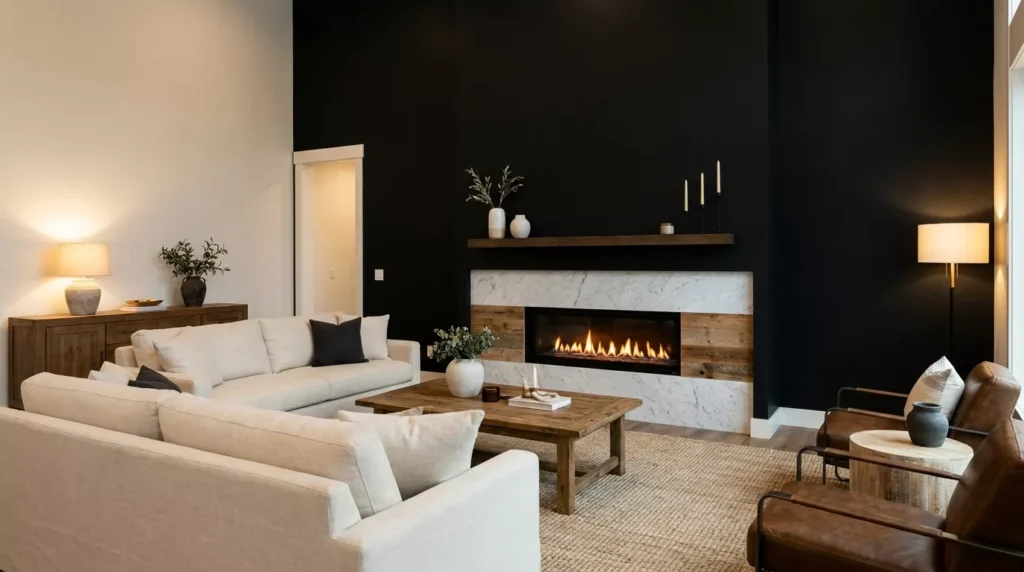 Black Accent Wall